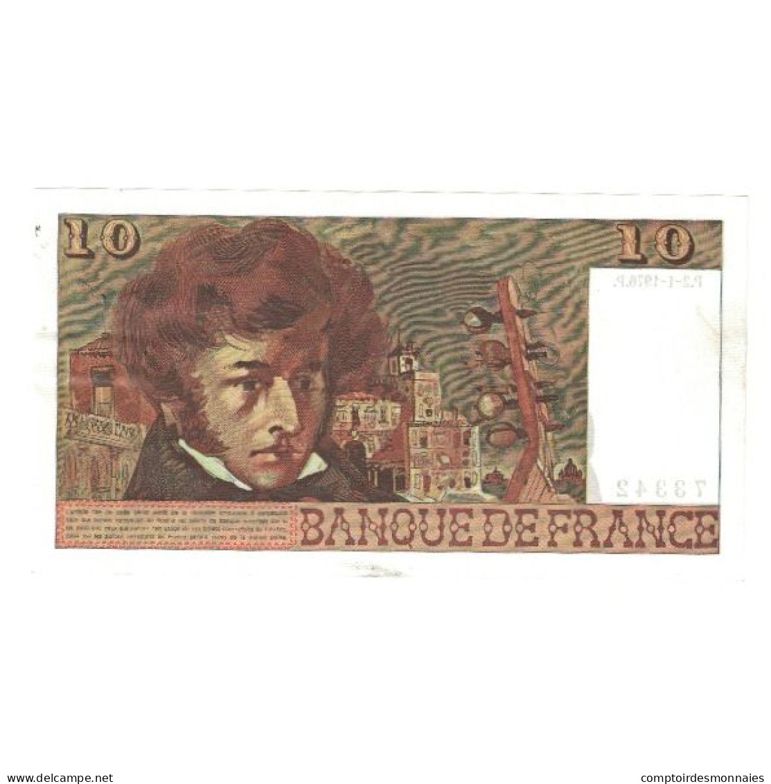 France, 10 Francs, Berlioz, 1976, Y.279, SUP+, Fayette:63.16, KM:150c - 10 F 1972-1978 ''Berlioz''