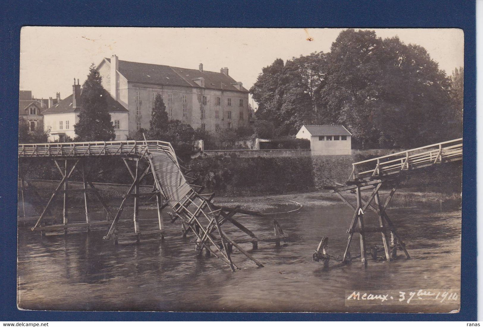 CPA [77] Seine Et Marne > Meaux Carte Photo Guerre War Voir Dos - Meaux