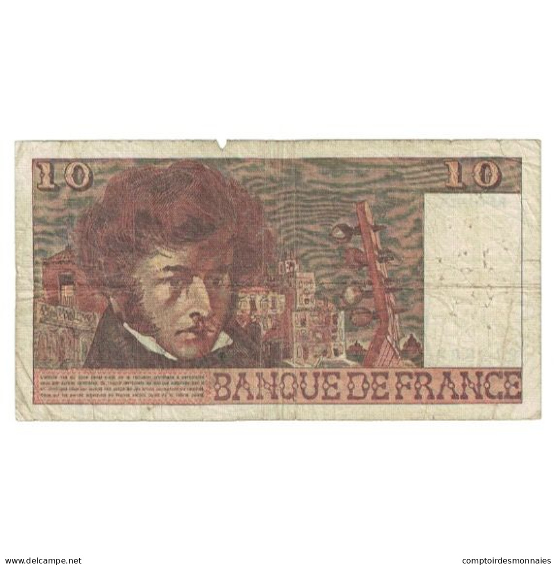 France, 10 Francs, Berlioz, 1977, W.299, AB, Fayette:63.22, KM:150c - 10 F 1972-1978 ''Berlioz''