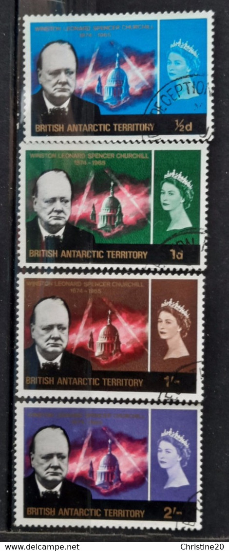 Antarctique Britannique 1965 N°16/19 Ob TB - Oblitérés