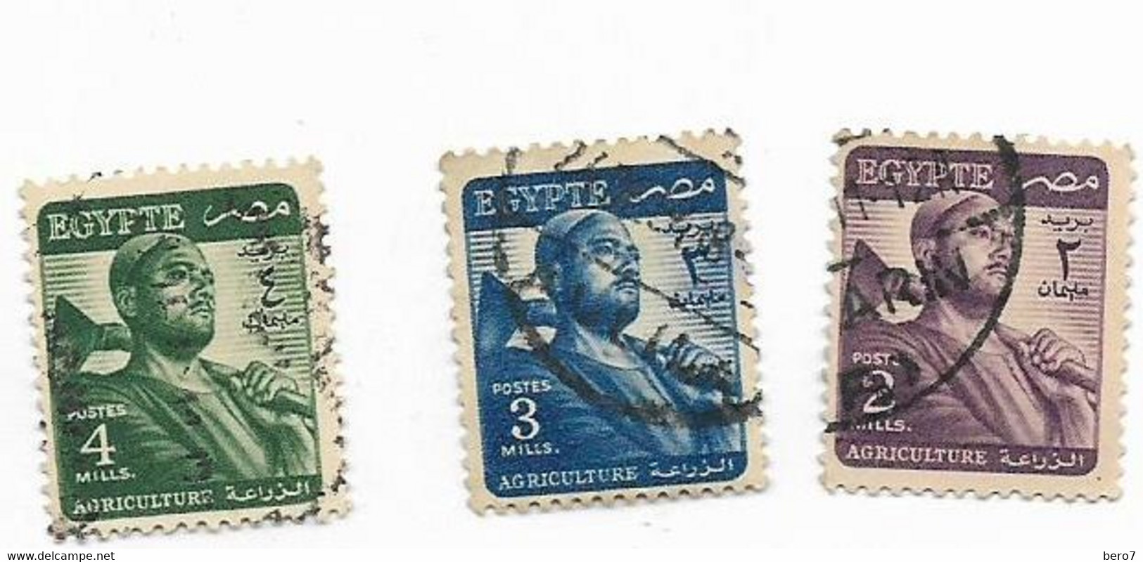 Egypt- Farmer - Agriculture (USED)- [1953] (Egypte) (Egitto) (Ägypten) (Egipto) (Egypten - Oblitérés