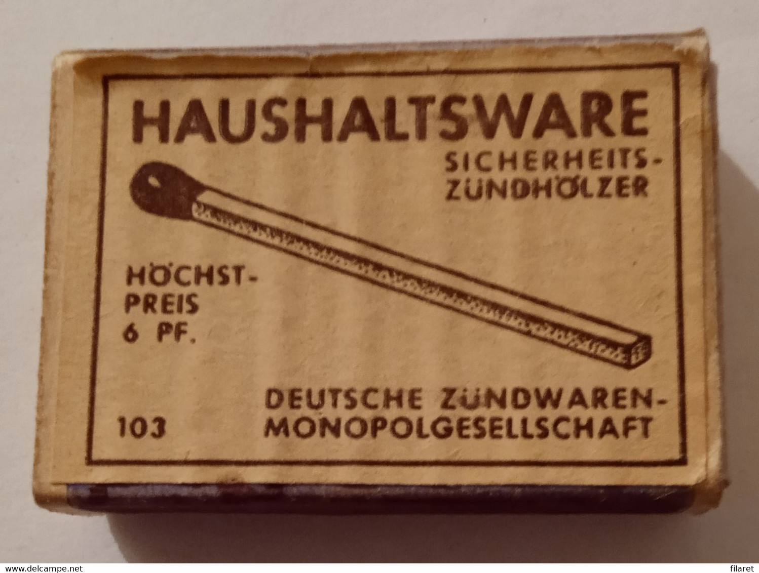 GERMANY,HAUSHALTSWARE 103,OLD MATCHBOXE - Boites D'allumettes