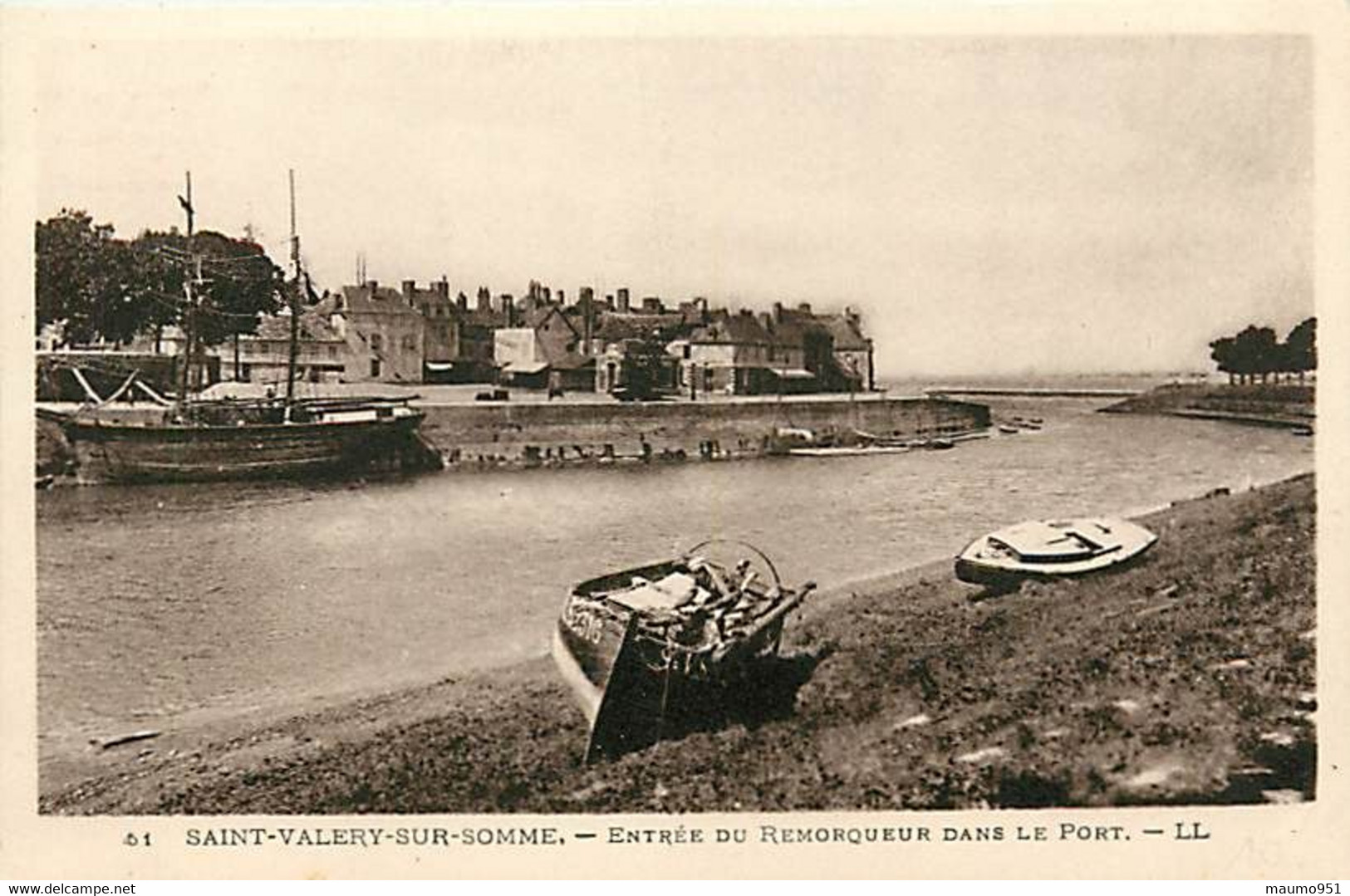 80 SAINT VALERY SUR SOMME - Entrée Du Remorqueur Dans Le Port - Saint Valery Sur Somme