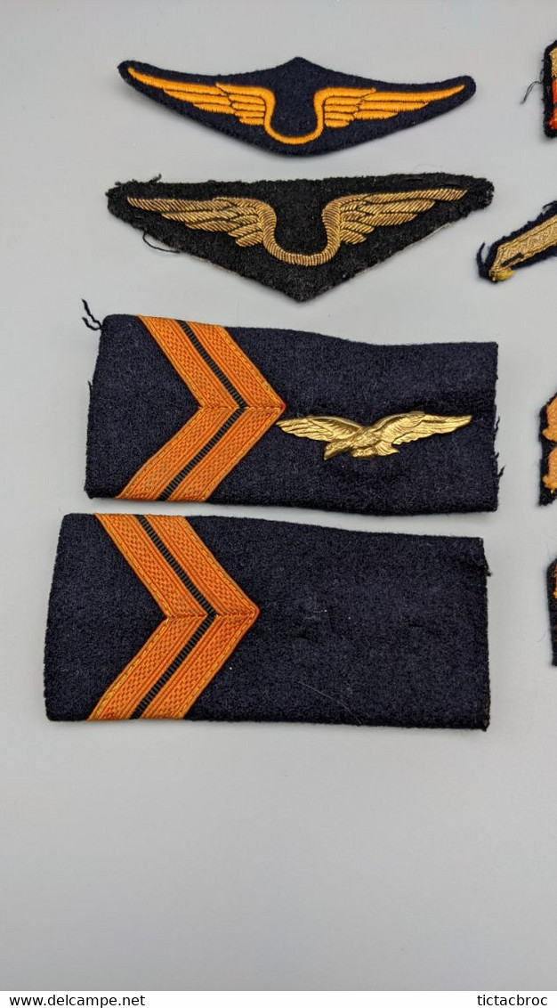 Lot Insignes Galons Grades Fourreaux Armée De L'air France - Luchtmacht