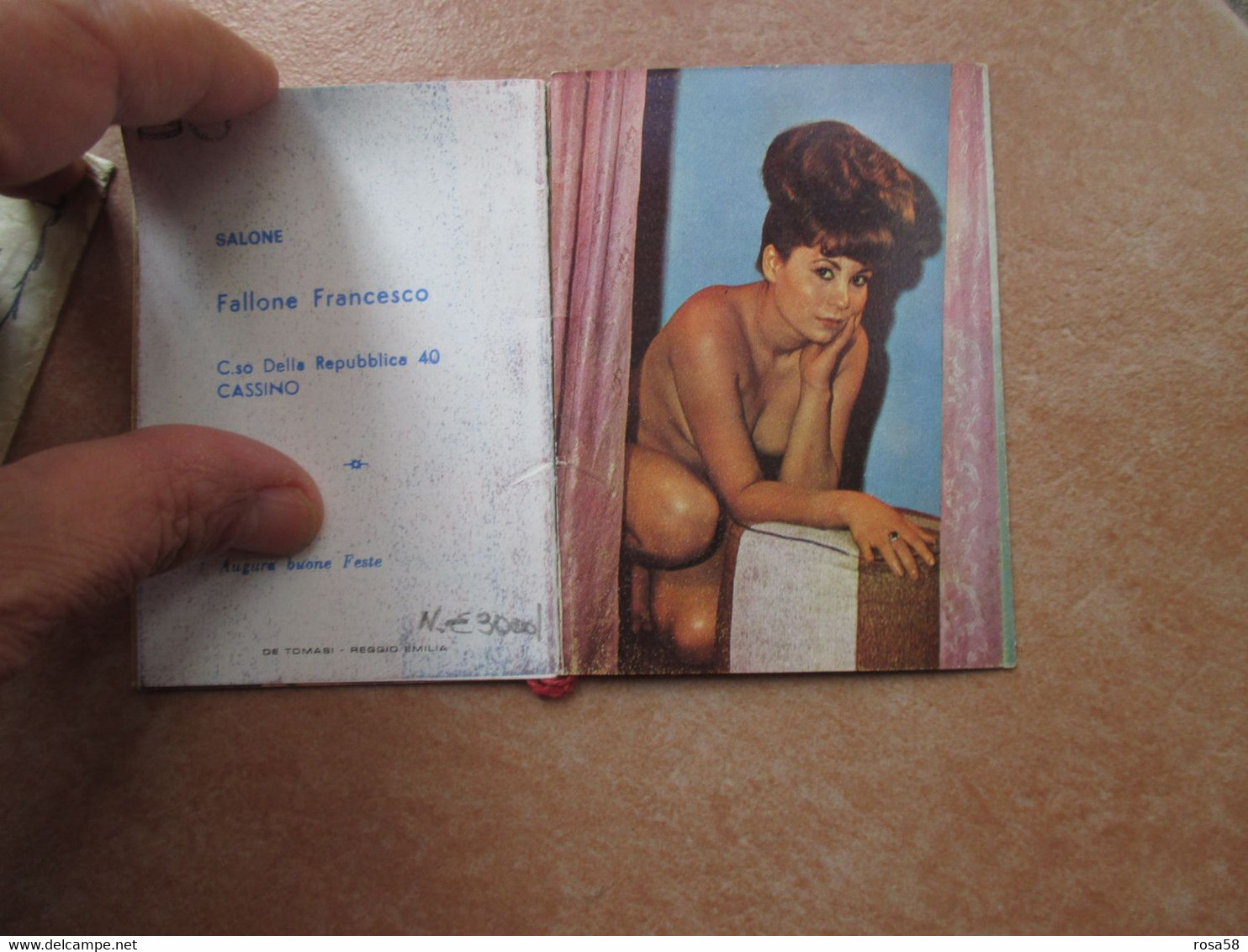 1967 Calendarietto FOEMINA + Bustina Buon Anno PIEGHEVOLE Foto A Corpo Intero - Petit Format : 1961-70