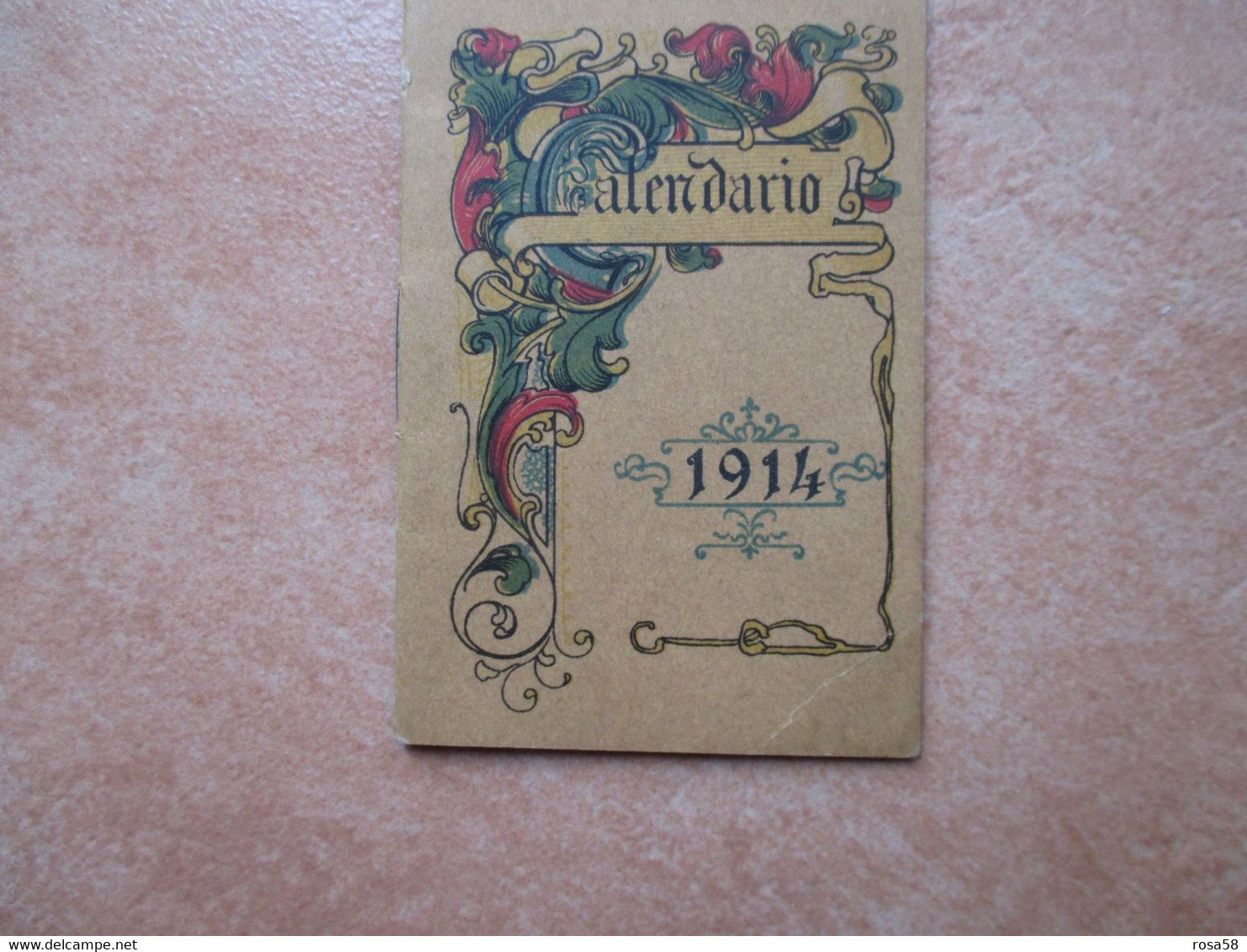 1914 CALENDARIO Stemmi Zodiacali Formato MIGNON - Petit Format : 1901-20