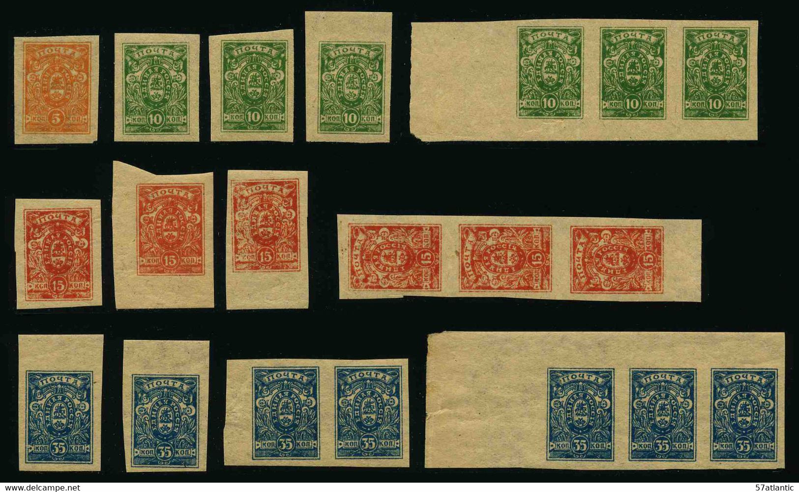 RUSSIE - ARMEES DE LA RUSSIE DU SUD - LOT DE 20 TIMBRES NEUFS ** - Armata Della Russia Del Sud