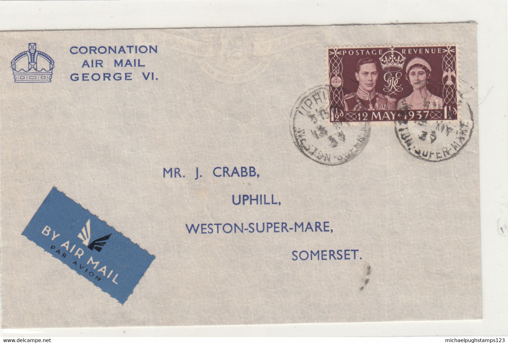 G.B. / 1937 Coronation / Airmail / First Day Covers - Sin Clasificación