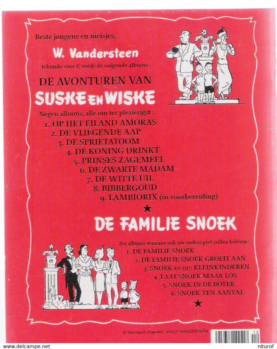 VANDERSTEEN : Lot de 5 SUSKE EN WISKE (n°4-5-6-7-8) EO fac similés