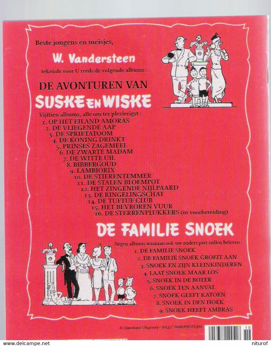 VANDERSTEEN : Lot de 5 SUSKE EN WISKE (n°13-14-15-16-17 ) EO fac similés