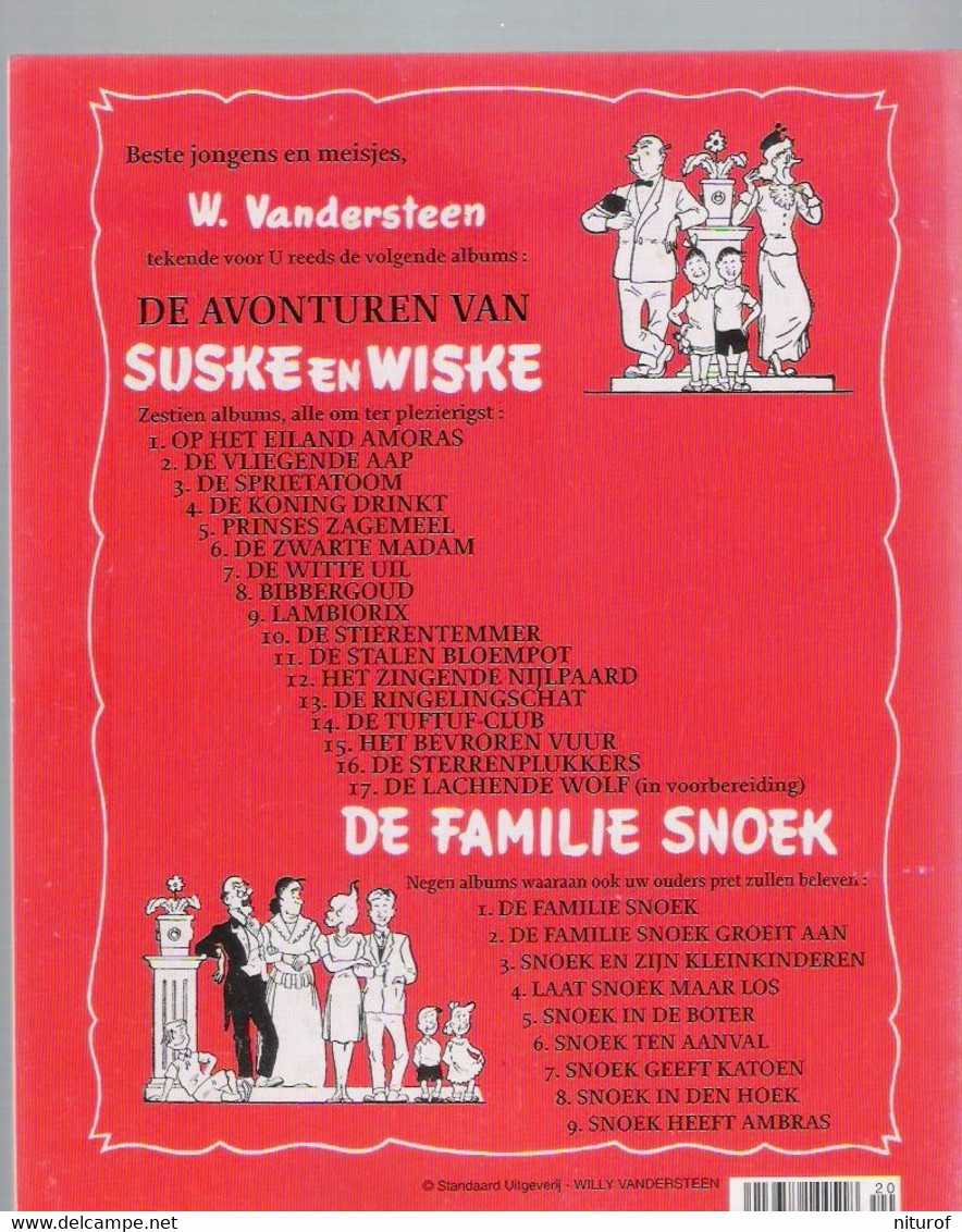 VANDERSTEEN : Lot de 5 SUSKE EN WISKE (n°13-14-15-16-17 ) EO fac similés