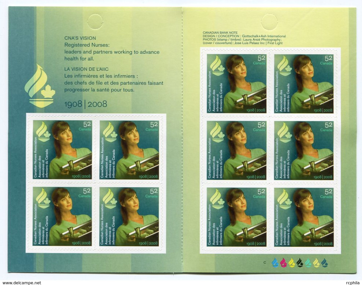 RC 11570 CANADA 2008 INFIRMIÈRES NURSES BOOKLET MNH NEUF ** - Full Booklets