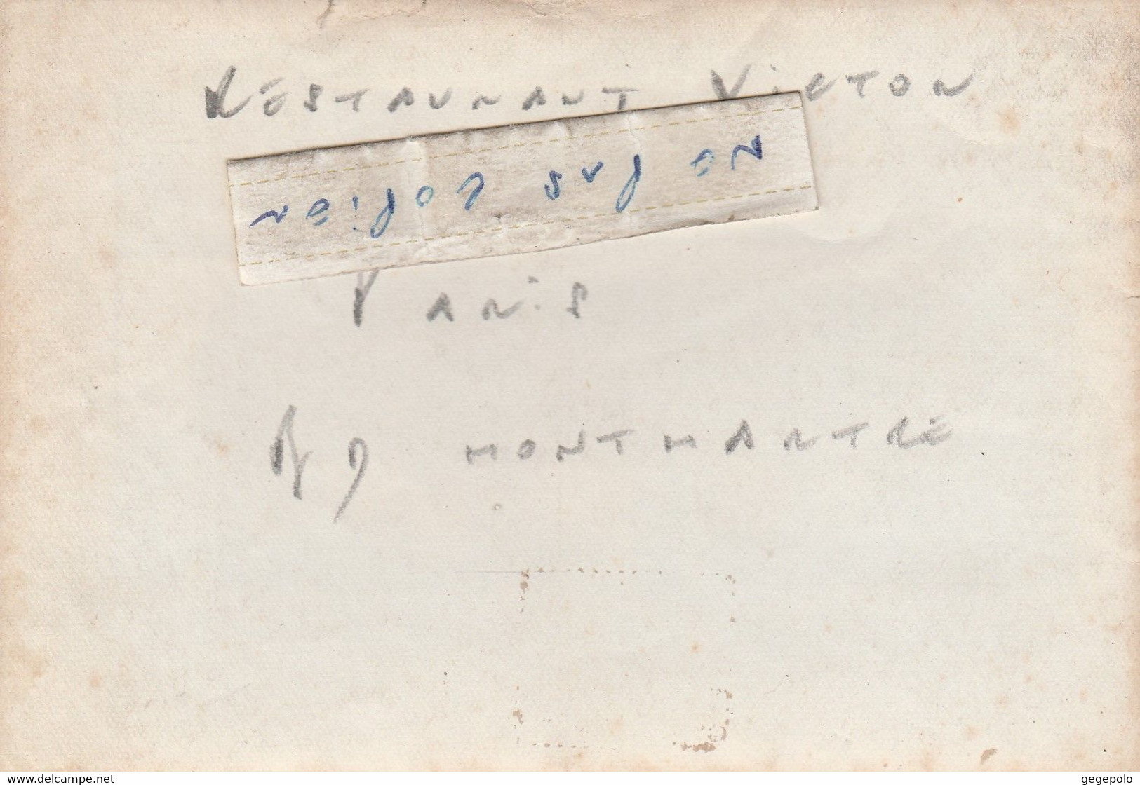 75 - Restaurant VICTOR ( GILLODES Successeur ) Situé Boulevard Montmartre ( Photo 13 Cm X 8,8 Cm ) - Cafés, Hotels, Restaurants