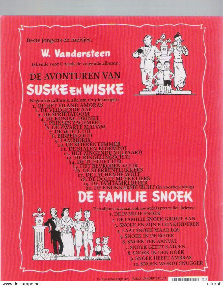 VANDERSTEEN : Lot de 5 SUSKE EN WISKE (n°18-19-24-25-26- ) EO fac similés