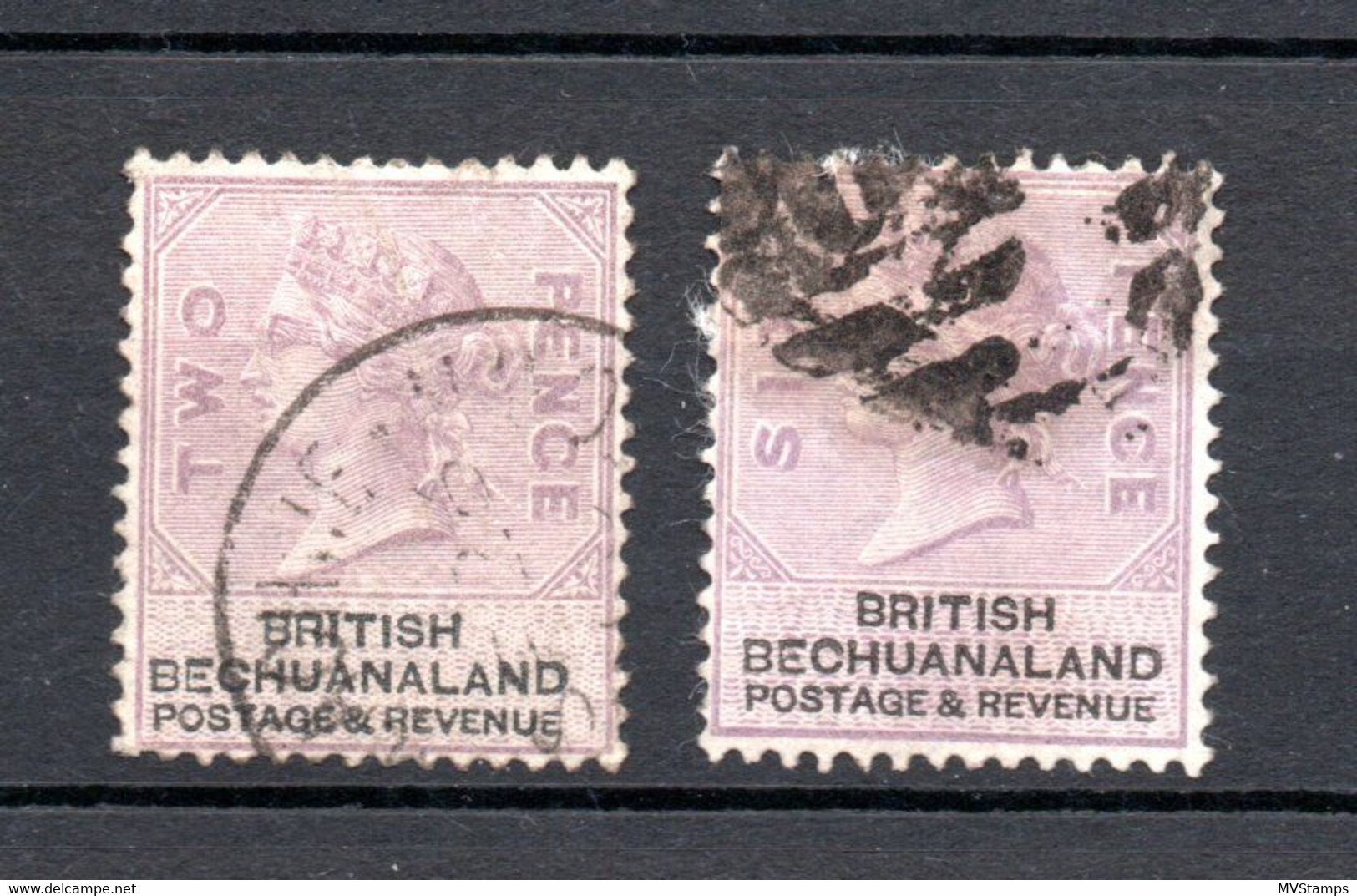 Bechuanaland 1887 Old Victoria Stamps Nice Used - 1885-1895 Colonia Británica