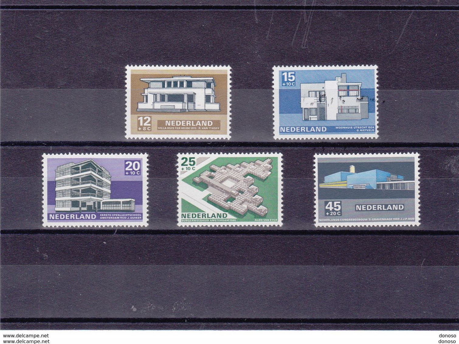 PAYS BAS 1969 ARCHITECTURE  Yvert 888-892 NEUF** MNH - Unused Stamps