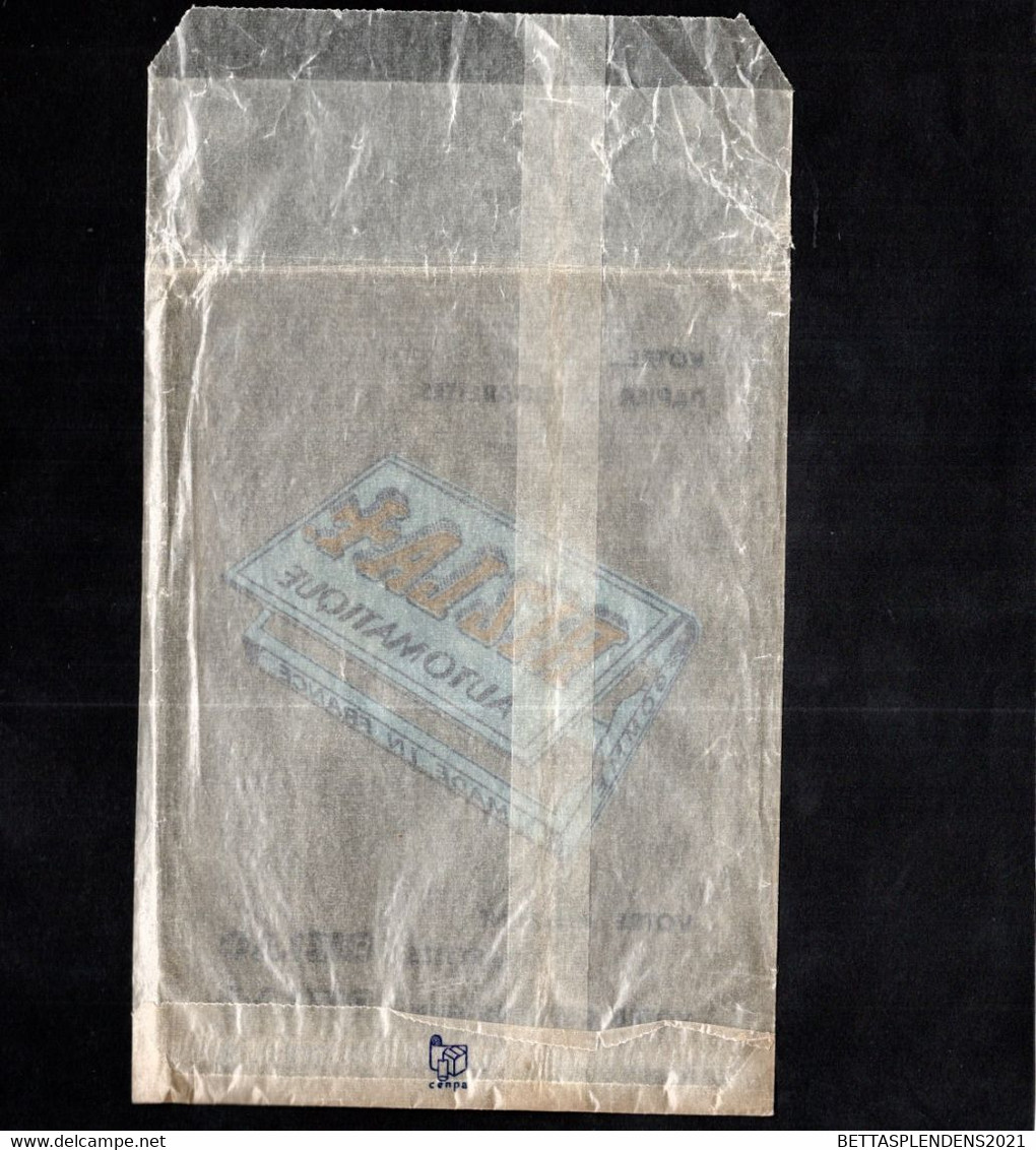 Publicité " Votre Papier à Cigarettes RIZLA " Sur Pochette Papier Crystal Transparent - Werbeartikel