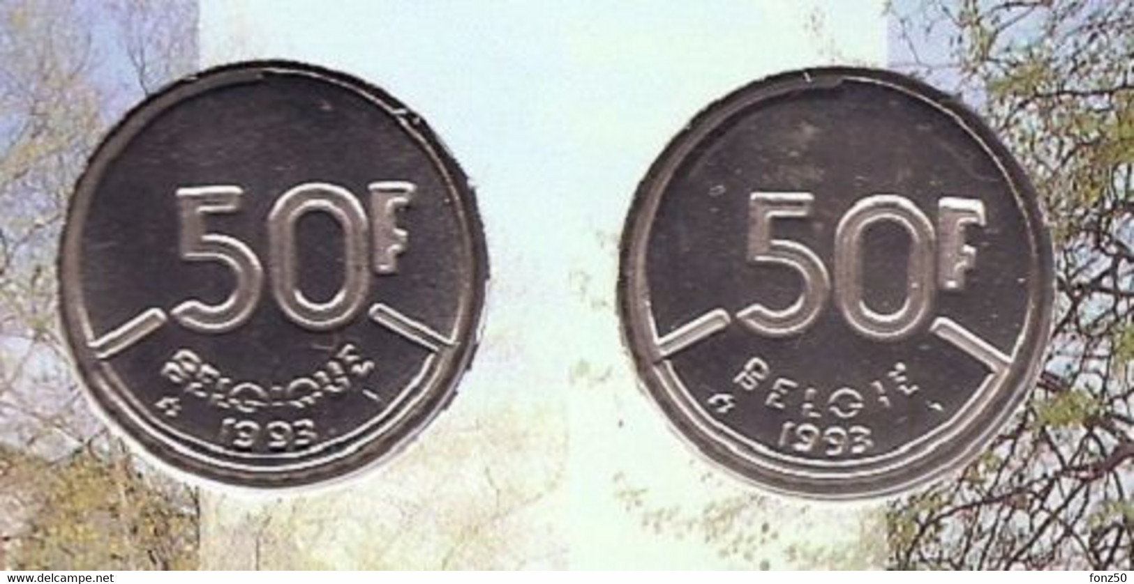 50 Frank 1993 Frans+vlaams * Uit Muntenset * FDC - 50 Francs