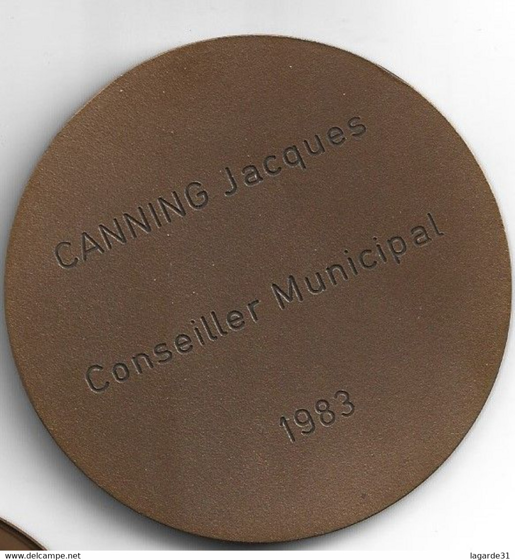 Medaille Ville De Verpilliere (70 Mm) Canning Conseiller 1983 Unique Sur Delcampe - Autres & Non Classés