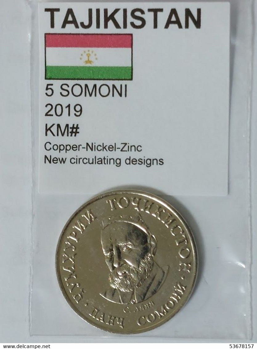 Tajikistan - 5 Somoni, 2019, Unc - Tadzjikistan