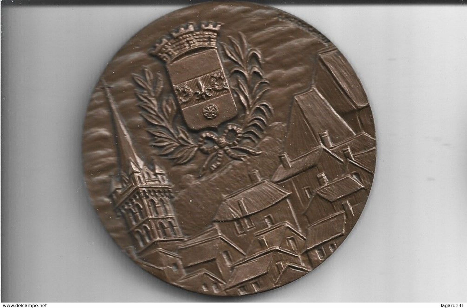 Medaille Ville De Saint Marcellin (80 Mm)  Unique Sur Delcampe - Otros & Sin Clasificación