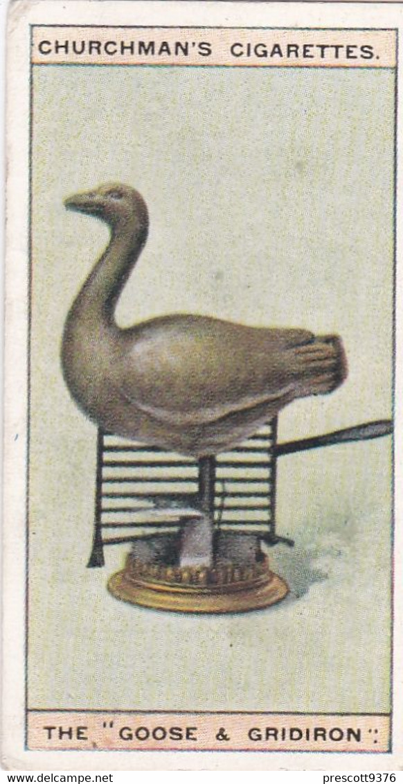 Curious Signs 1925 -  11 The Goose & Gridiron - Churchman Cigarette Card - Original - Churchman