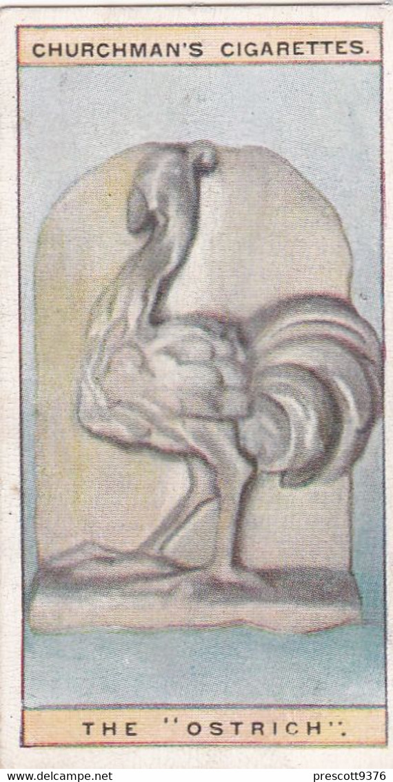 Curious Signs 1925 -  20 The Ostrich - Churchman Cigarette Card - Original - Churchman