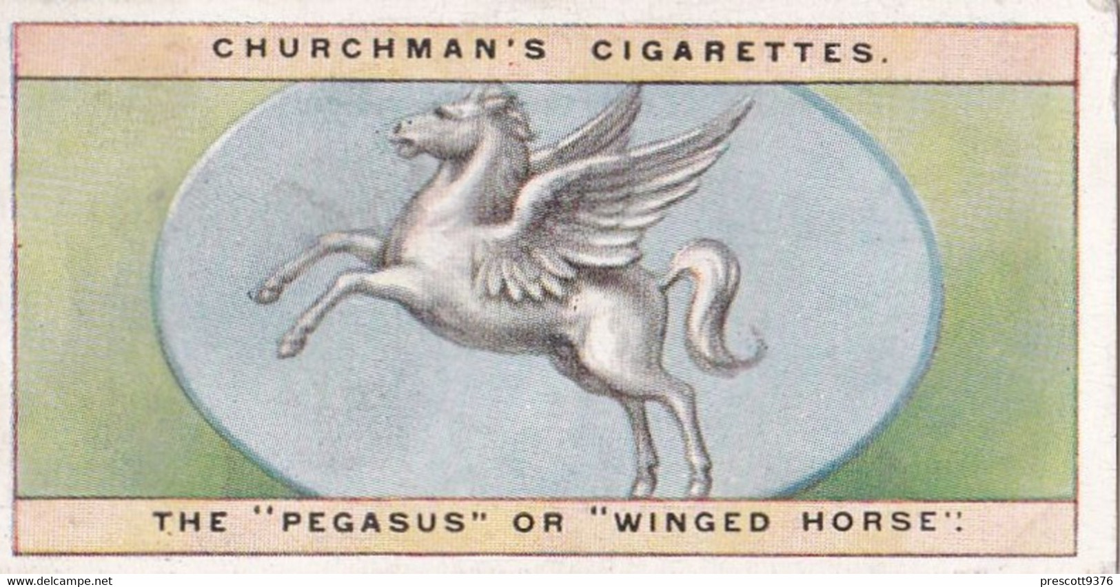 Curious Signs 1925 -  21 Pegasus - Churchman Cigarette Card - Original - Churchman