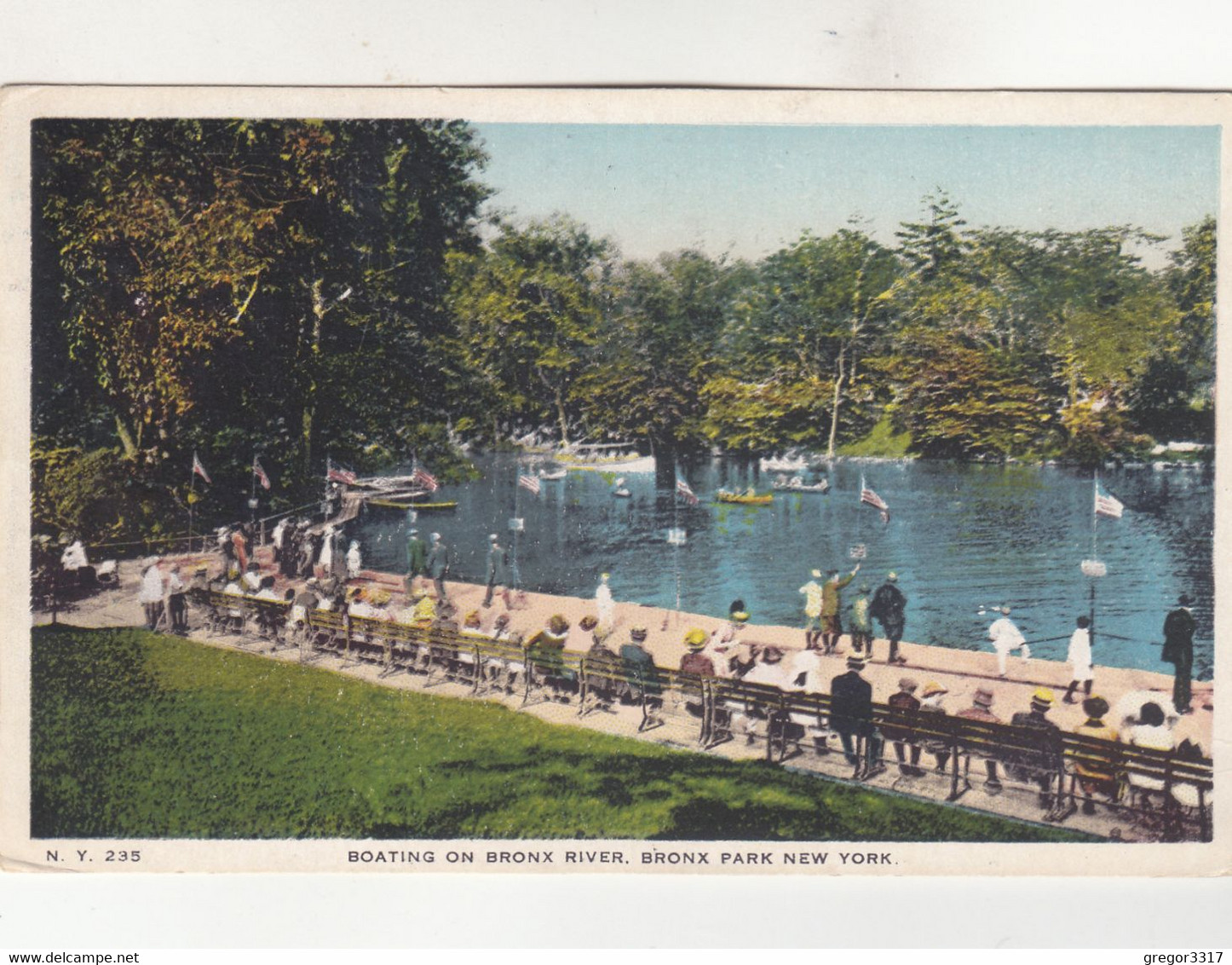 B410) Boating On BRONX RIVER - BRONX PARK NEW YORK - Old !! - Bronx