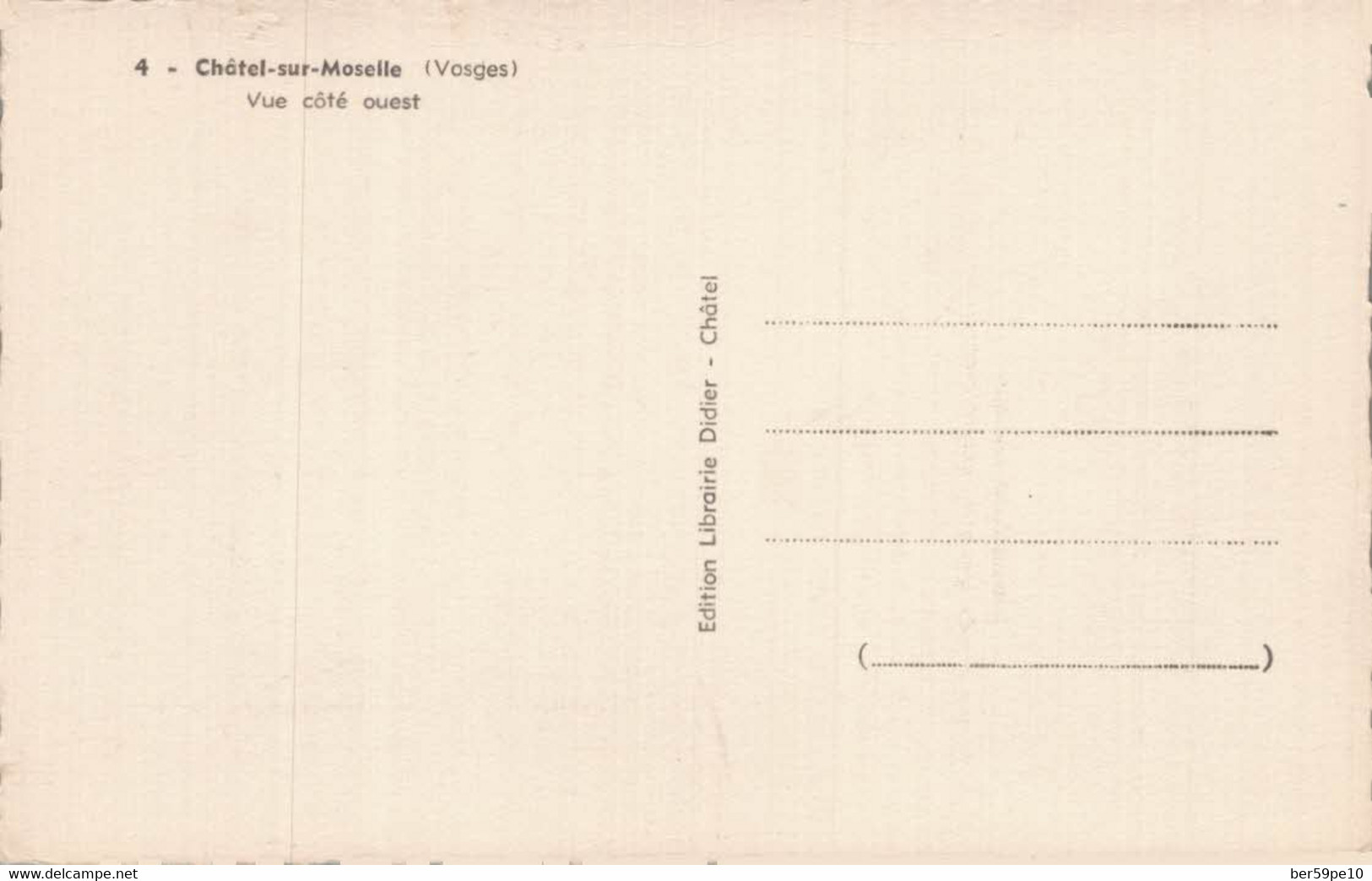 88 CHATEL-SUR-MOSELLE VUE COTE OUEST - Chatel Sur Moselle