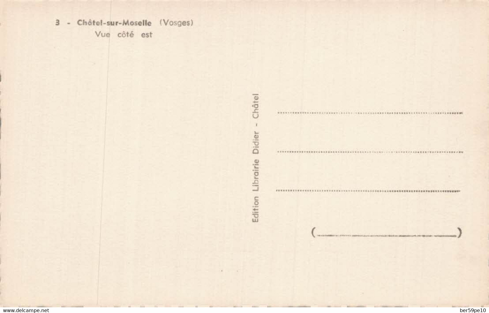 88 CHATEL-SUR-MOSELLE VUE COTE EST - Chatel Sur Moselle