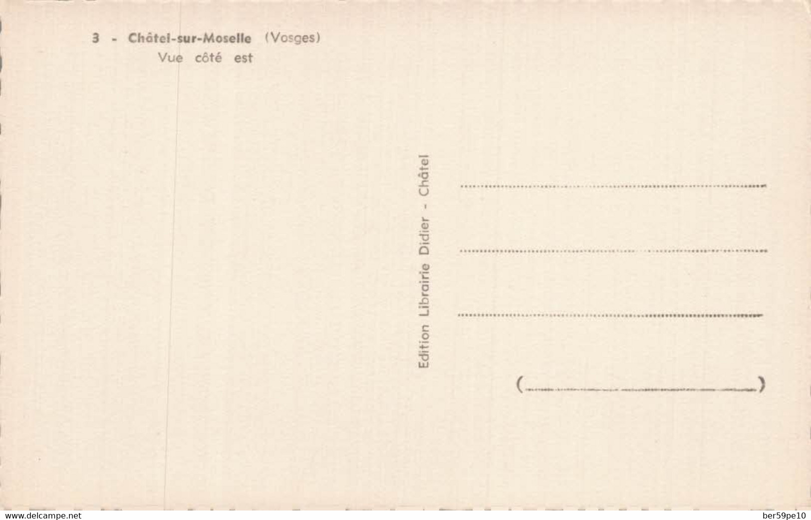 88 CHATEL-SUR-MOSELLE VUE COTE EST - Chatel Sur Moselle