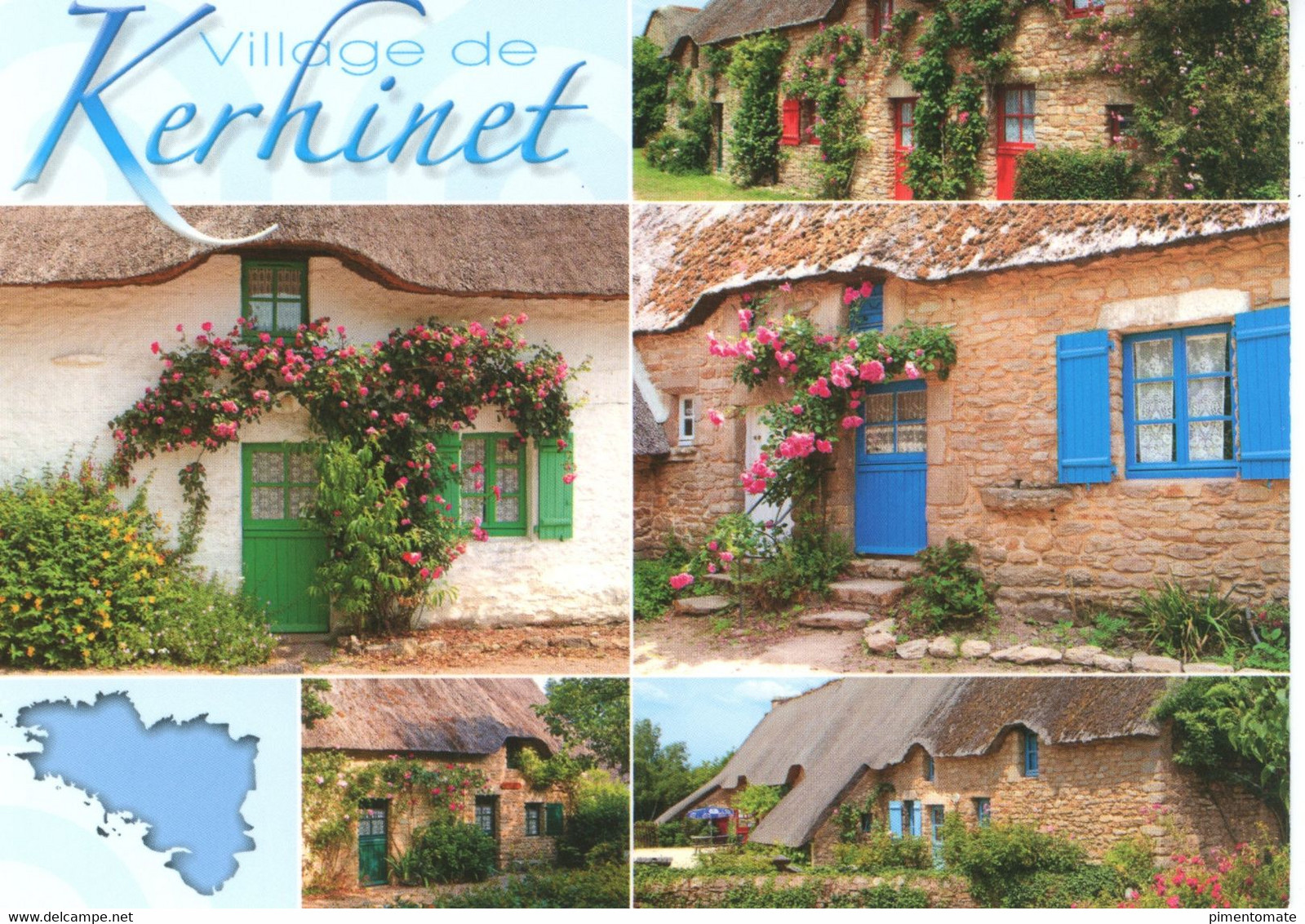 SAINT LYPHARD CHAUMIERES AU VILLAGE DE KERHINET LOT 4 CARTES - Saint-Lyphard