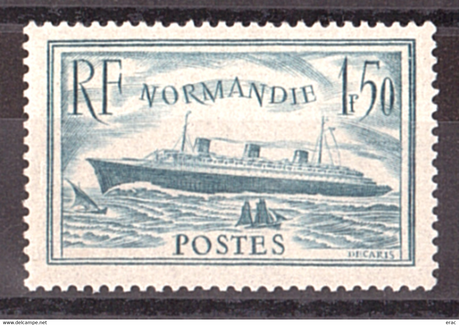 France - 1935/36 - N° 300 - Neuf ** - Paquebot "Normandie" - Bleu Clair - Ongebruikt