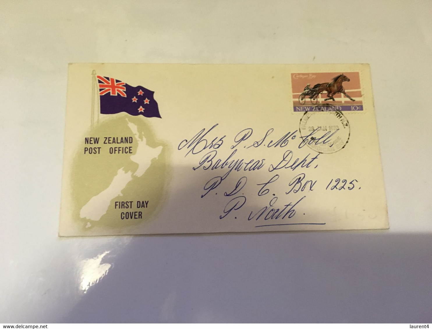 (2 H 14) FDC Letter Posted From New Zealand - 1970 - Cardigan Bay Horse Race - Lettres & Documents