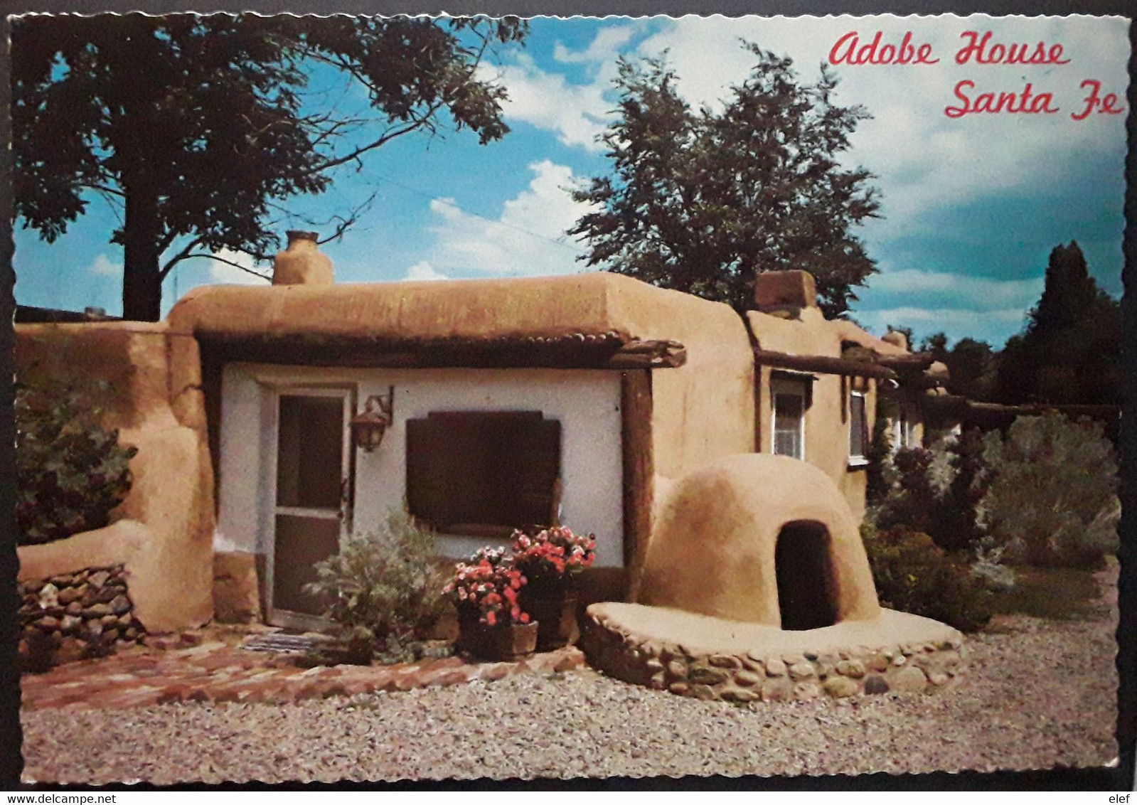 Adobe House , SANTE FE New Mexico USA , Horno Four à Pain Oven , Timbre Statue De La Liberté Of Liberty 1974, TB - Santa Fe