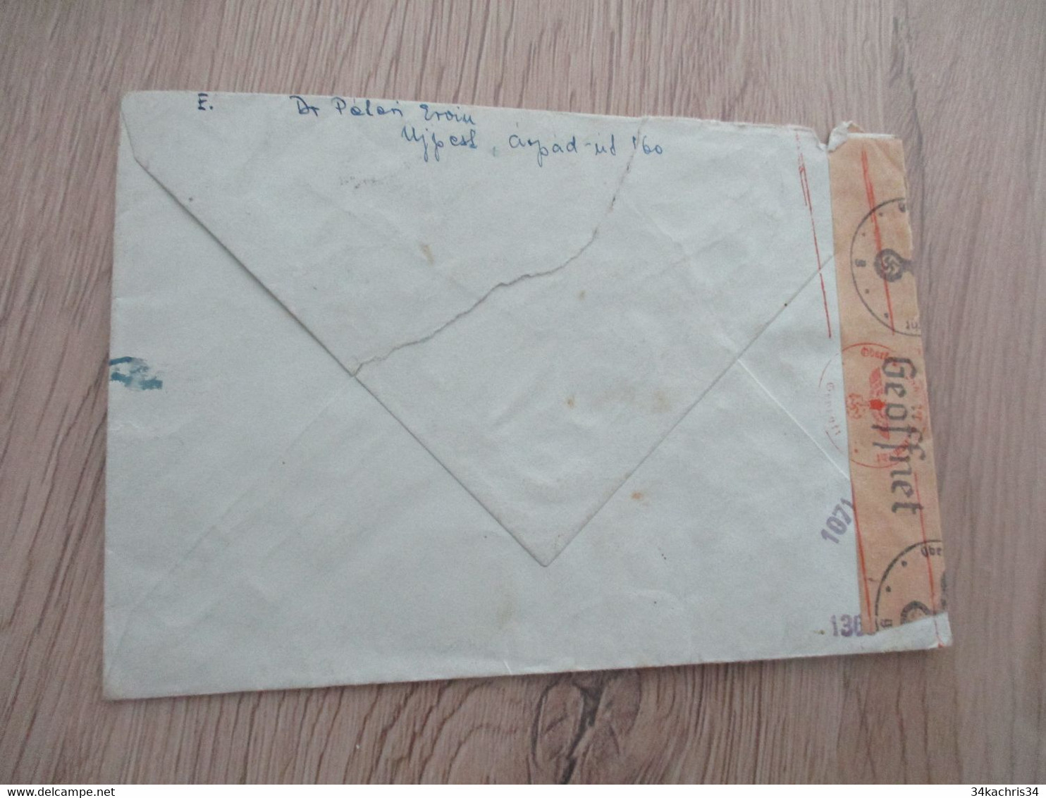 Hongrie Lettre 1942 5 TP En Censure Allemande Budapest Pour Grenoble - Storia Postale