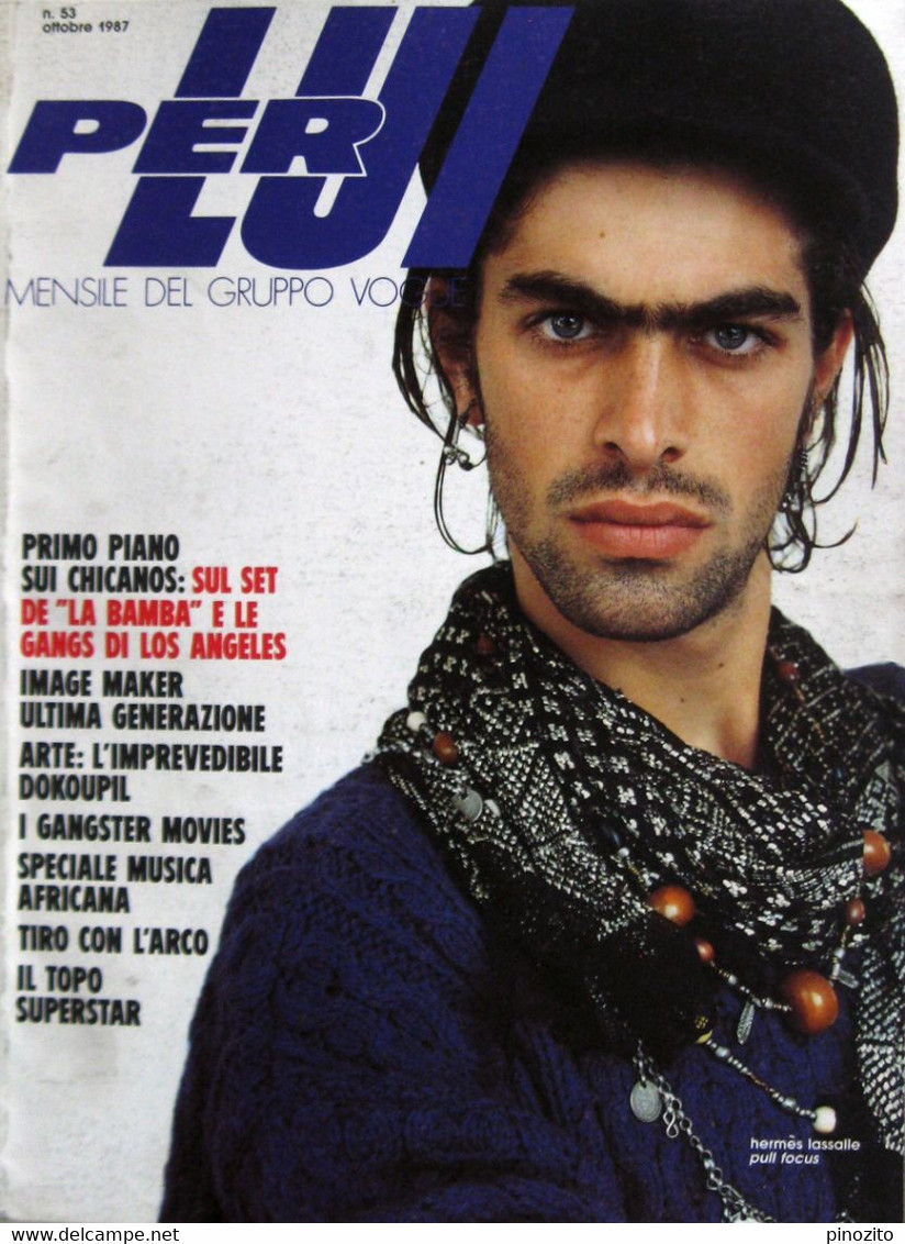 PER LUI 53 1987 Hermes Lassalle Jiri Georg Dokoupil La Bamba Condé Nast Moda 80s Fashion - Mode