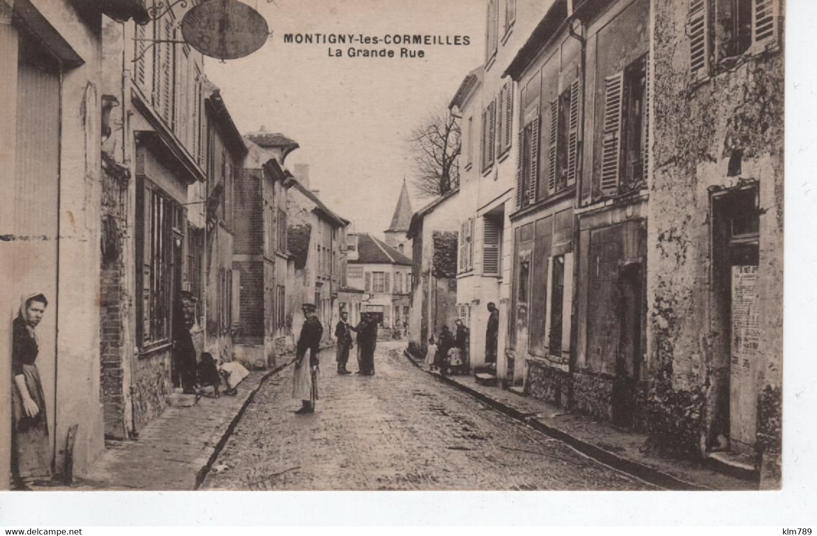 95 - Val D'Oise - Montigny Les Cormeilles - La Grande Rue - Animée - Commerces - - Montigny Les Cormeilles