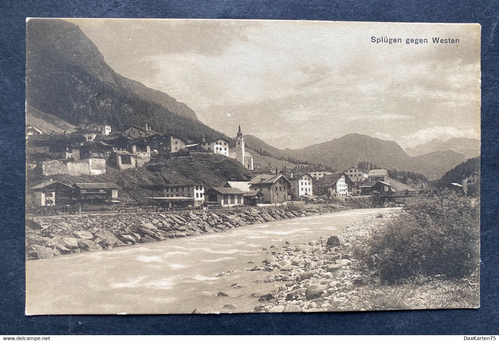 Splügen Gehen Westen/ Alte Fotokarte - Splügen