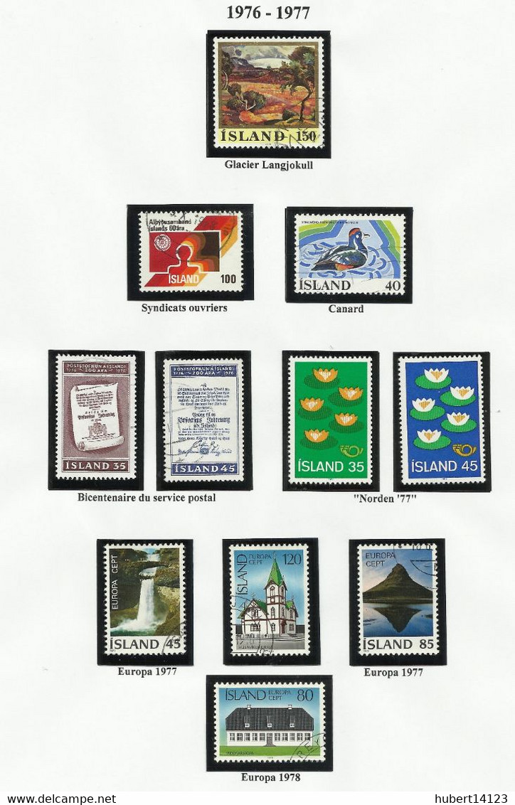 ISLANDE 1976 Et 1977  N° 466 à 480 - Other & Unclassified