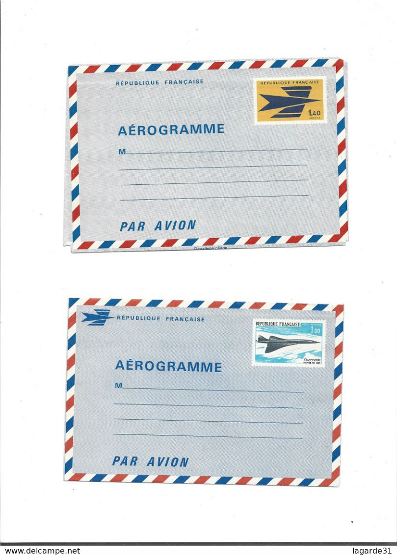 Lot De 6 Aérogrammes - Aérogrammes