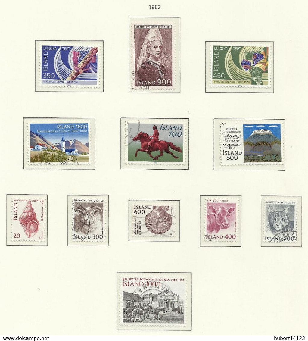 ISLANDE 1982  N° 529 à 544 + BLOC N° 4 - Altri & Non Classificati