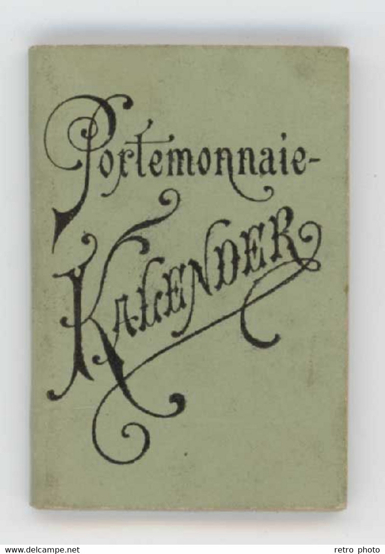 Petit Carnet Calendrier 1893 / Portemonnaie Kalender ( Allemagne ) - Petit Format : ...-1900