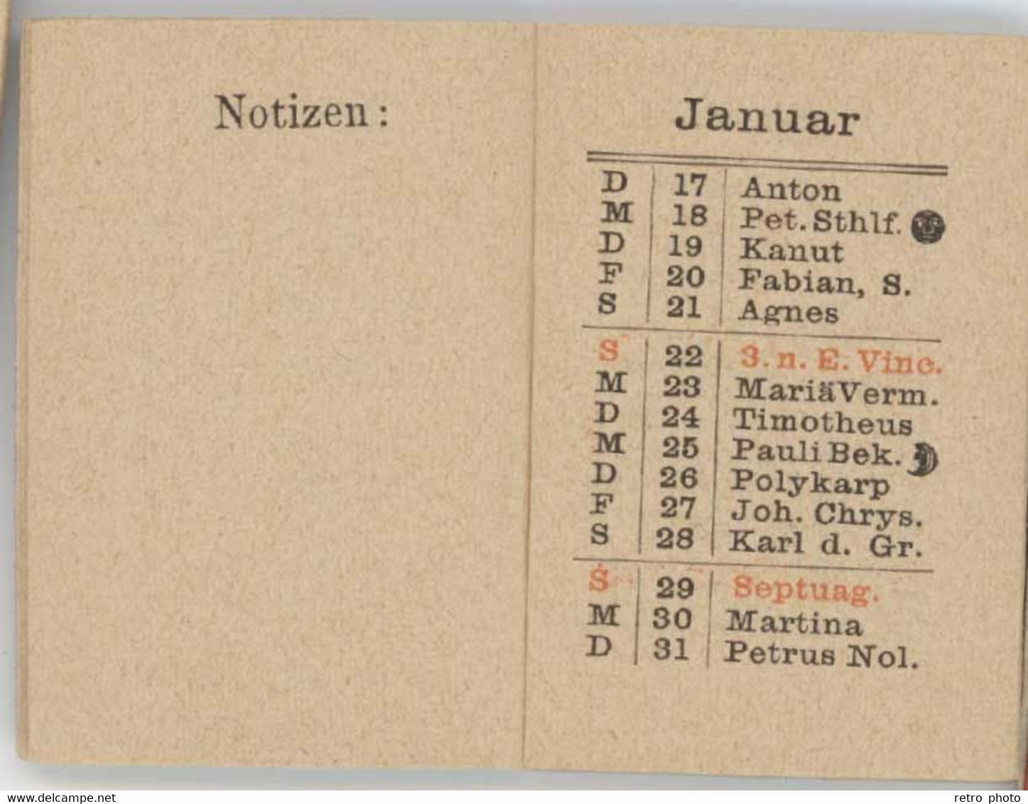 Petit Carnet Calendrier 1893 / Portemonnaie Kalender ( Allemagne ) - Tamaño Pequeño : ...-1900