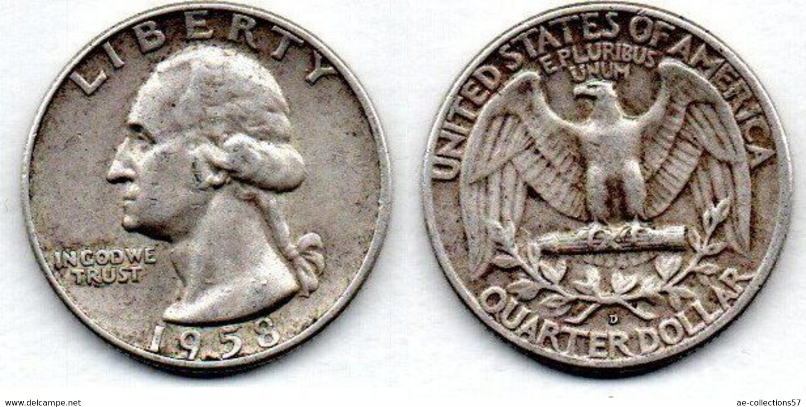 USA  Quarter 1958 D TTB - 1932-1998: Washington