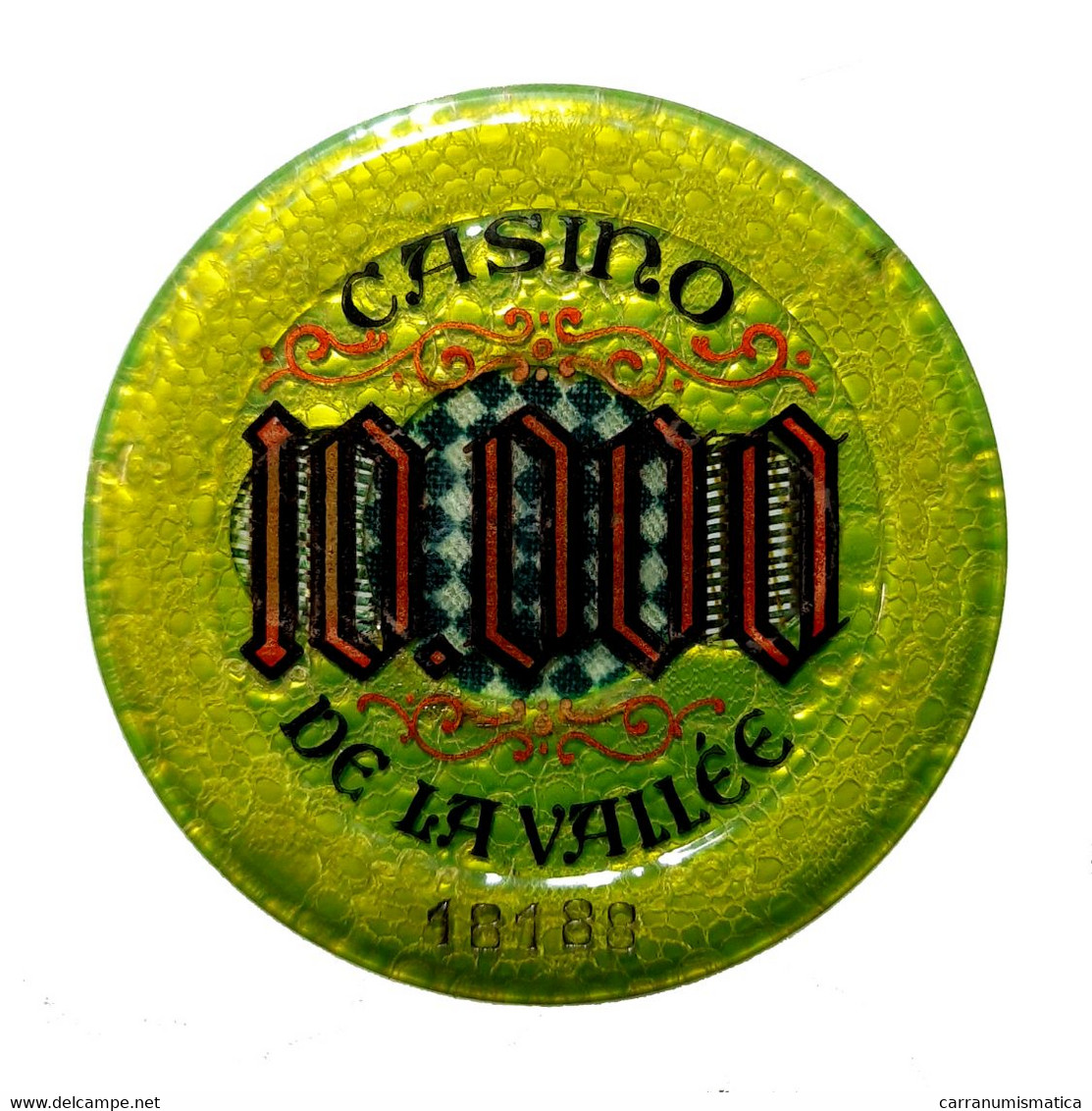 [NC] SAINT VINCENT (AOSTA) - Casinò De La Vallée - CHIP / FICHE / TOKEN Da 10000 - Casino