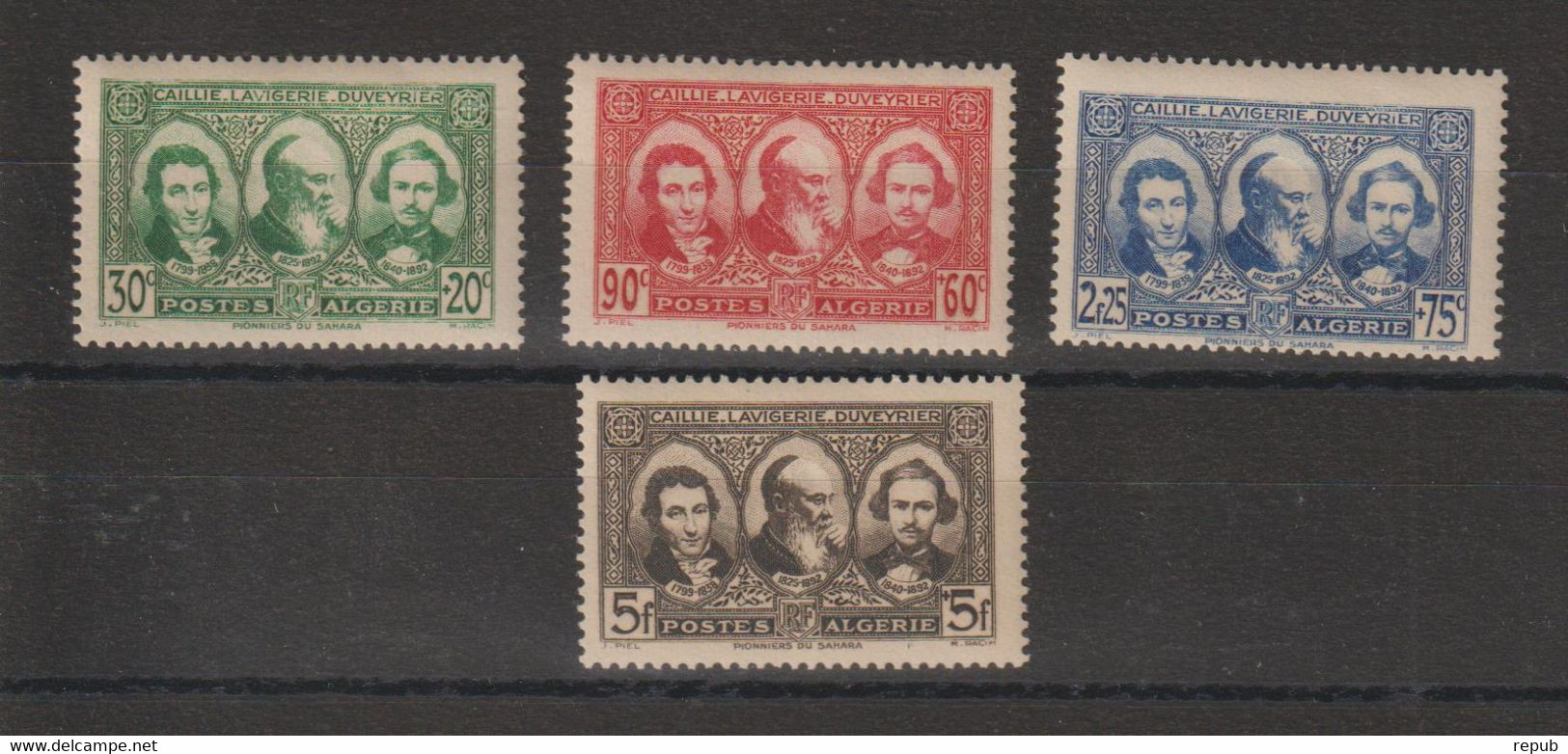 Algérie 1939 Pionniers Du Sahara 149-152, 4 Val * Charnière MH - Neufs