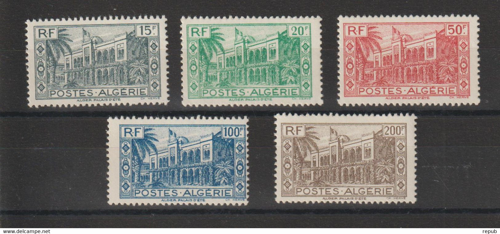 Algérie 1944 Palais D'Alger 200-204, 4 Val ** MNH - Neufs