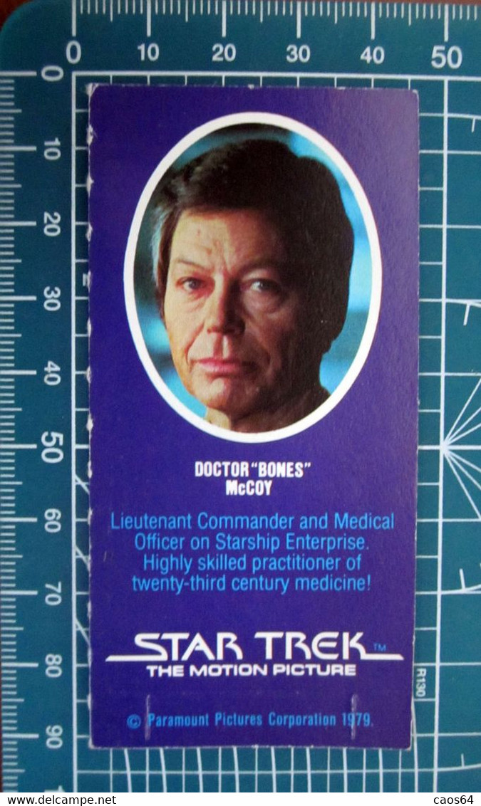 Star Trek Doctor "Bones" McCoy Vintage Paramount Pictures Corporation 1979 Card - Star Trek